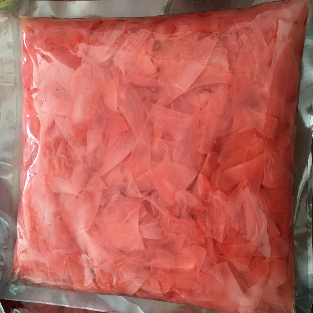 1 Kg White/Pink Bulk Wholesale for Ingredients Foods OEM Factory Shreded Yellow Sushi Ginger
