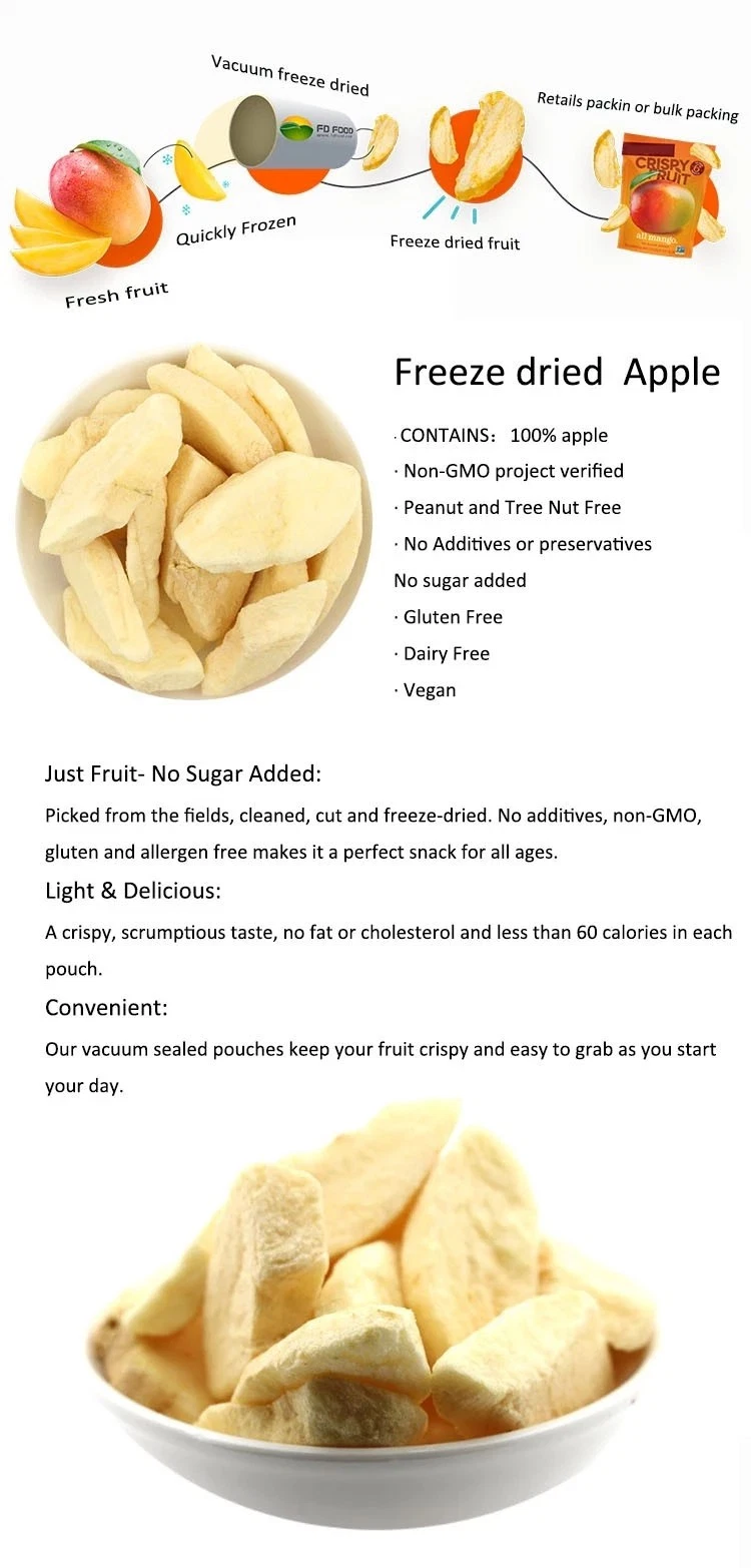 Wholesale Fd Fruit Snacks Fd Freeze Dried Apple Supplier