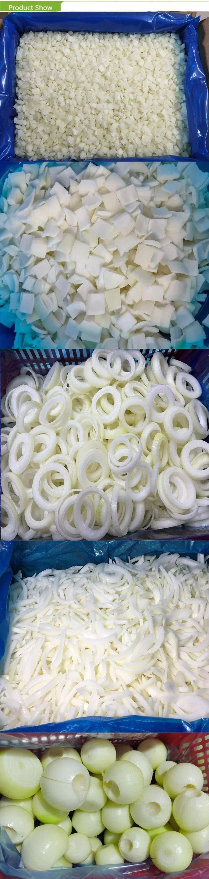 China Frozen Vegetables IQF Frozen Onion Dices with 10*10mm 6*6mm Onion Diced