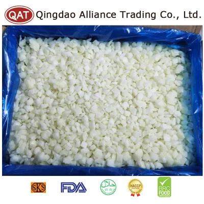 China Frozen Vegetables IQF Frozen Onion Dices with 10*10mm 6*6mm Onion Diced